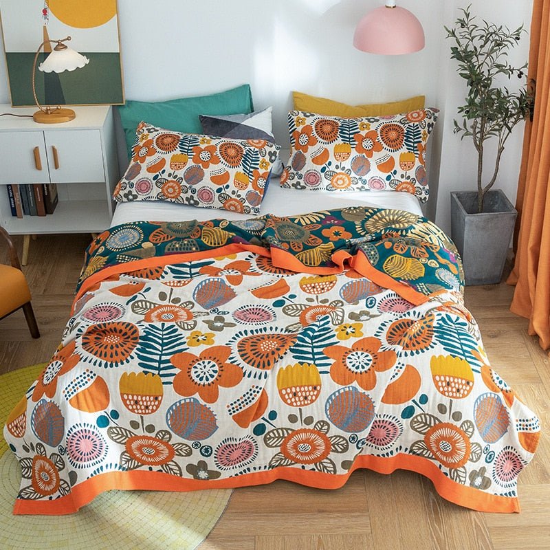 Couverture en coton scandinave Boho