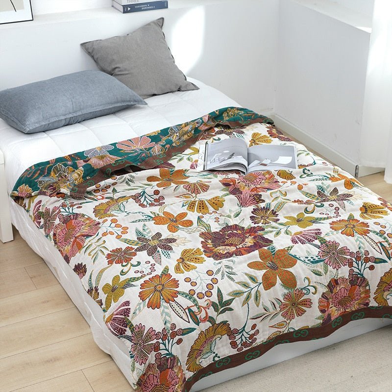 Couverture en coton scandinave Boho