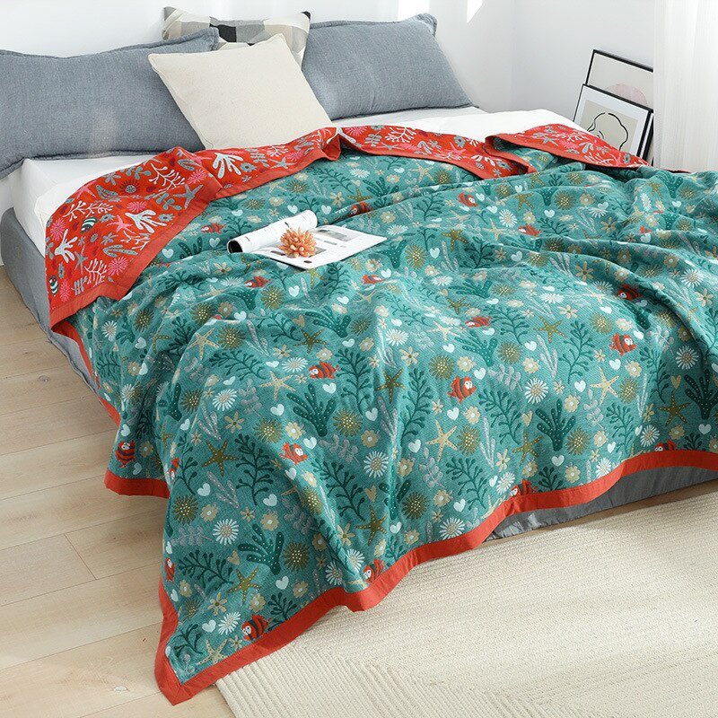 Couverture en coton scandinave Boho