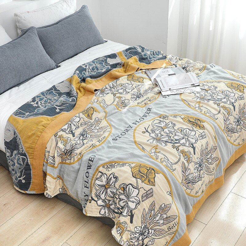 Couverture en coton scandinave Boho