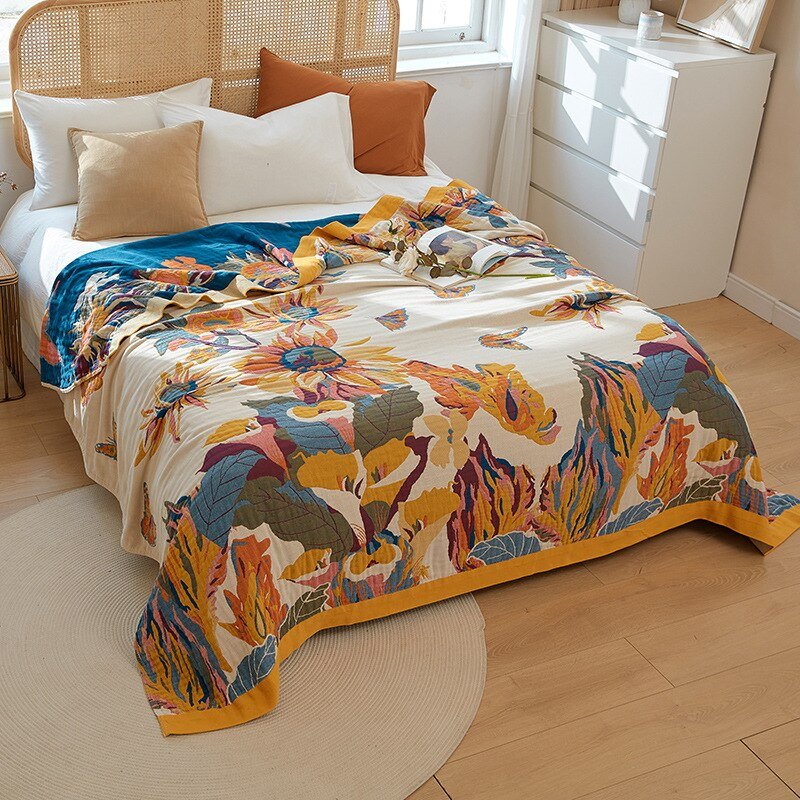 Couverture en coton scandinave Boho