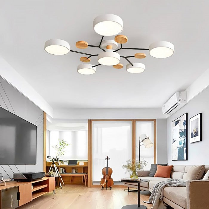 Plafonnier LED de style nordique