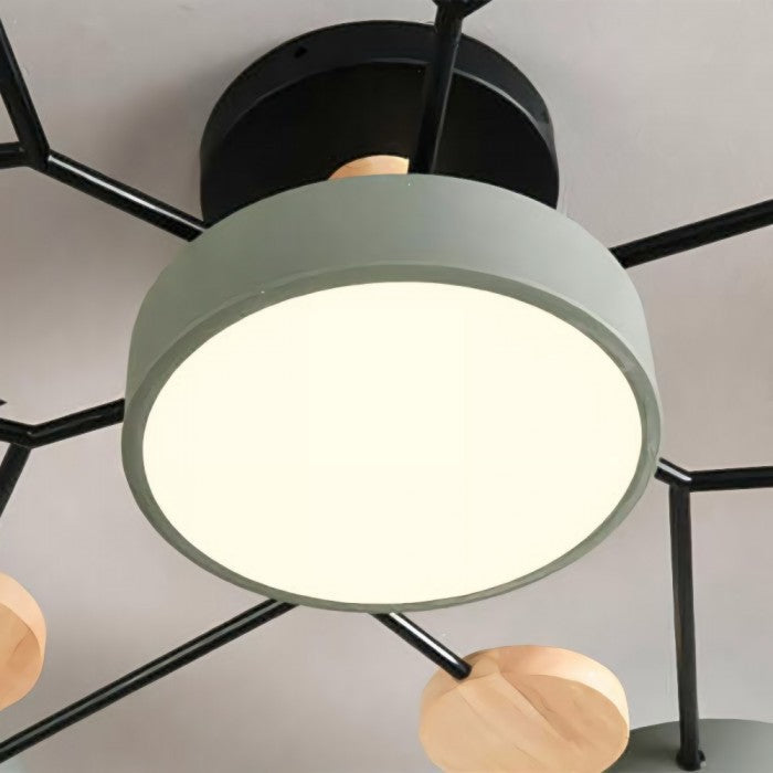 Plafonnier LED de style nordique