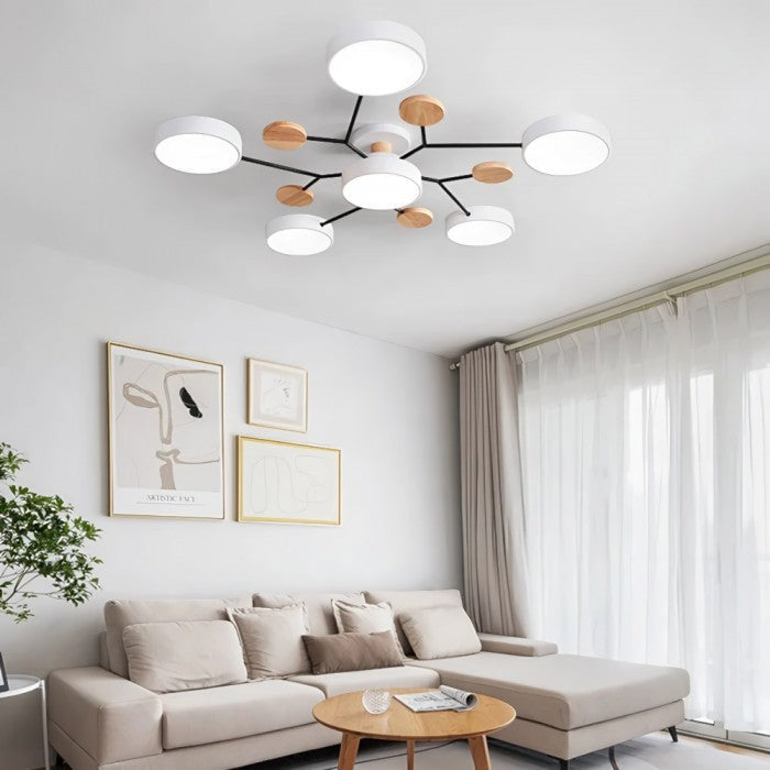 Plafonnier LED de style nordique