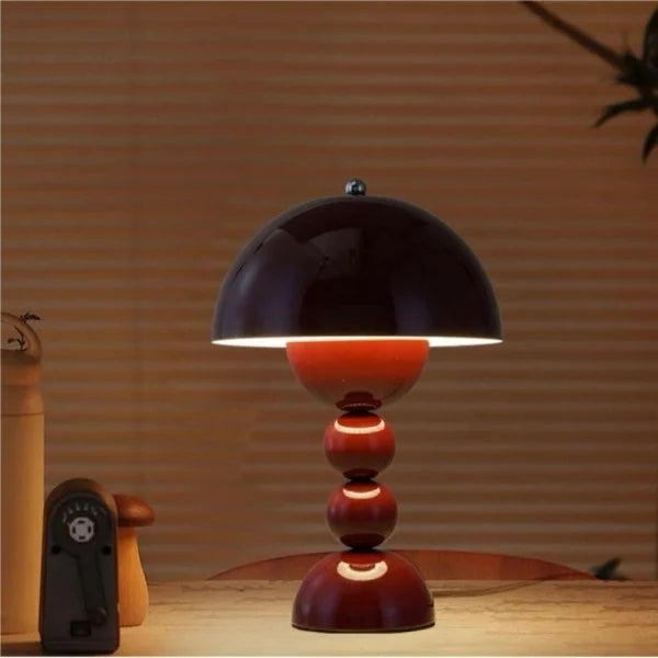 Lampe de table scandinave avec LED rechargeable et colorée pour le salon et la chambre