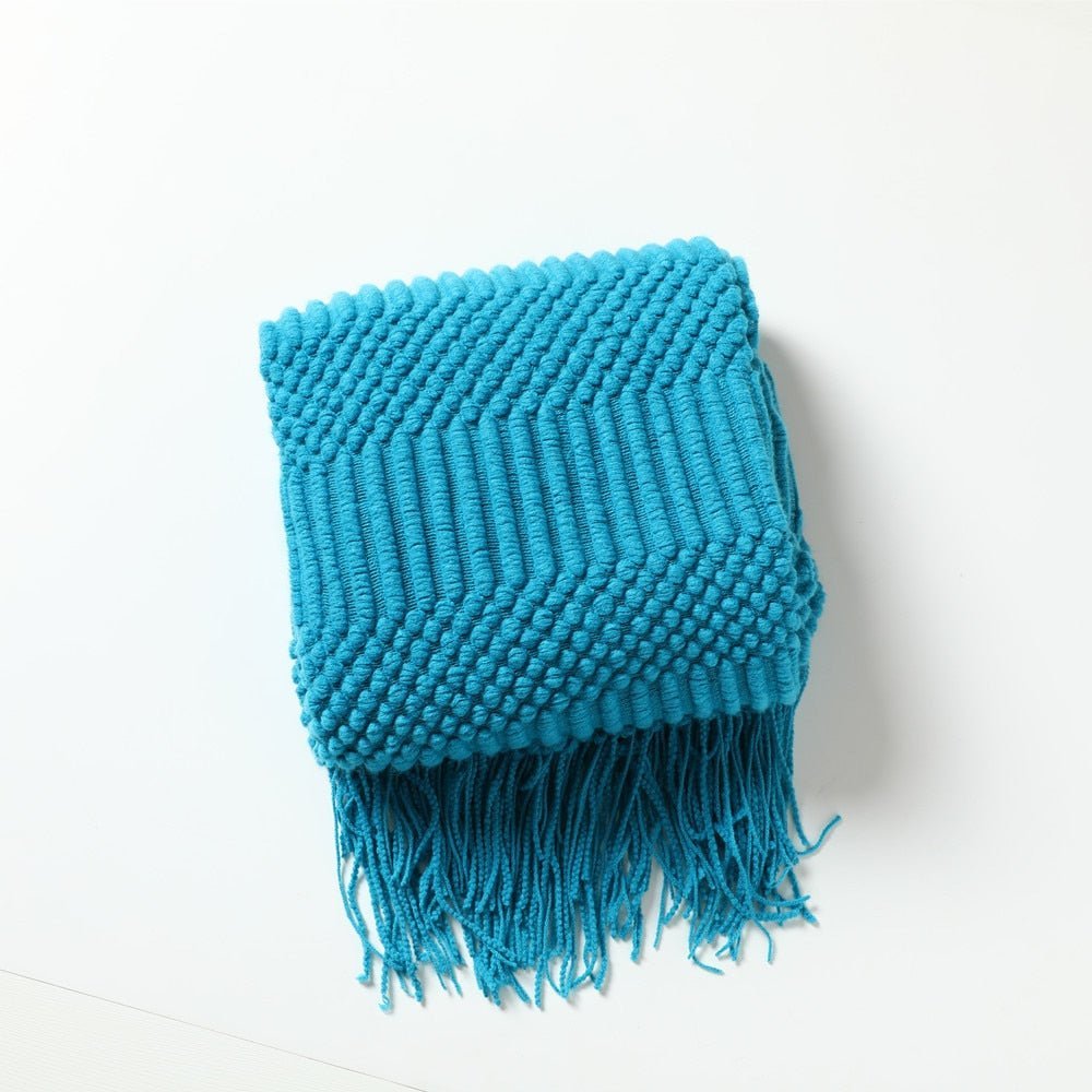 Couverture en tricot douillette pour canapé et lit