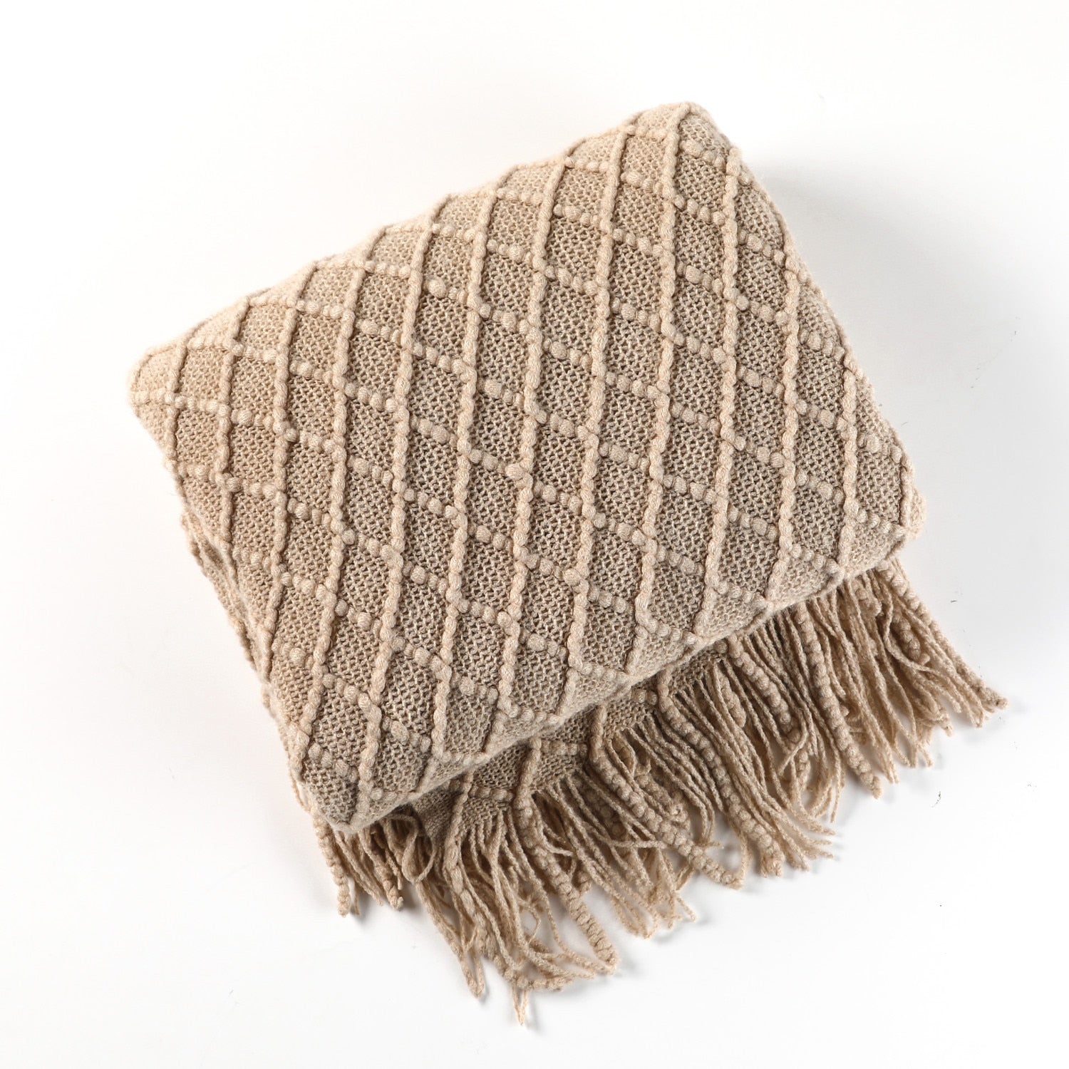 Couverture en tricot douillette pour canapé et lit
