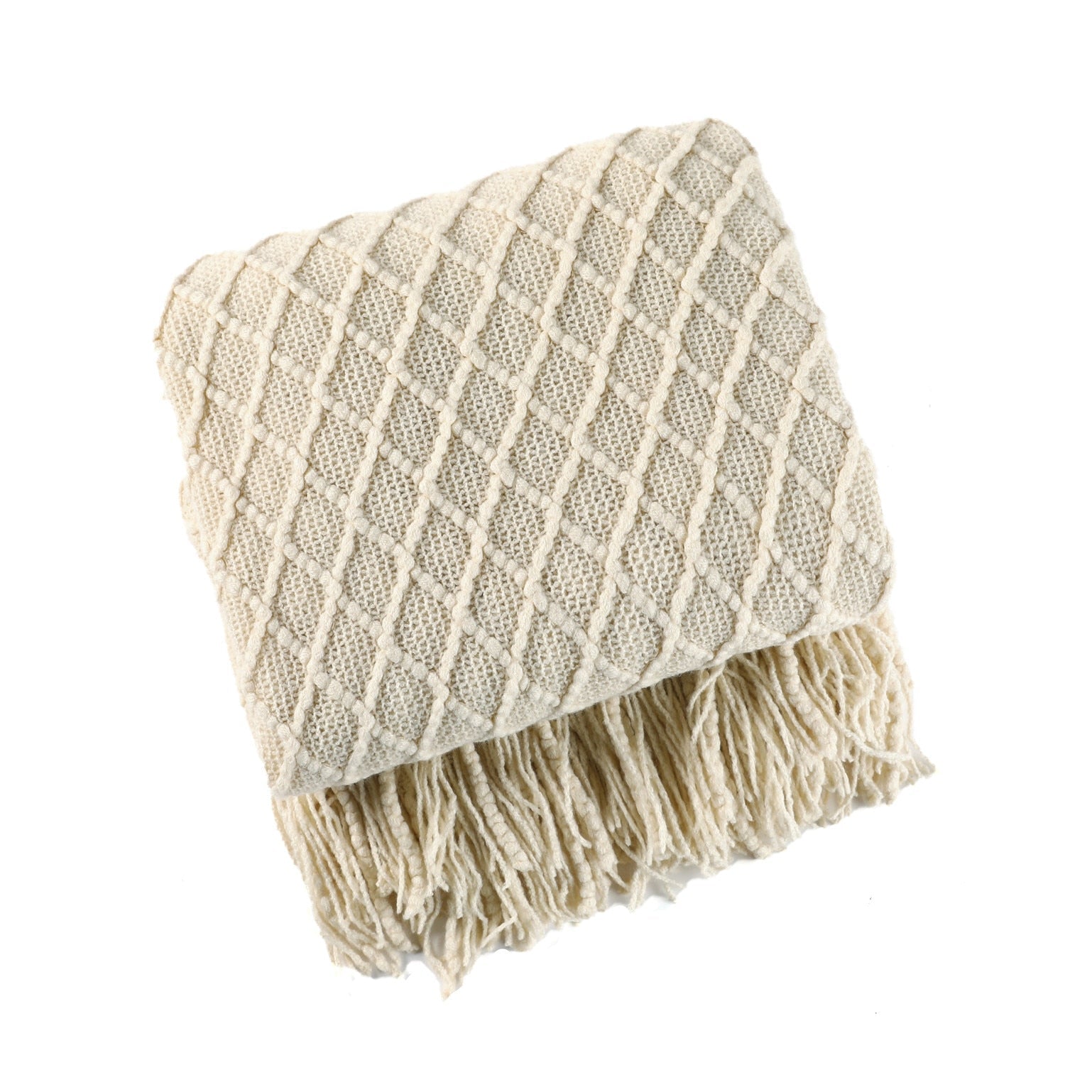 Couverture en tricot douillette pour canapé et lit