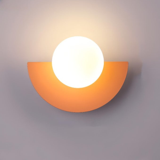 Lampe Murale Métal Style Nordique - Lumière LED Moderne en Demi-Cercle