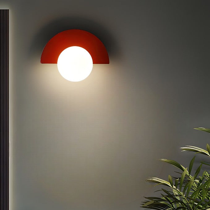Lampe Murale Métal Style Nordique - Lumière LED Moderne en Demi-Cercle