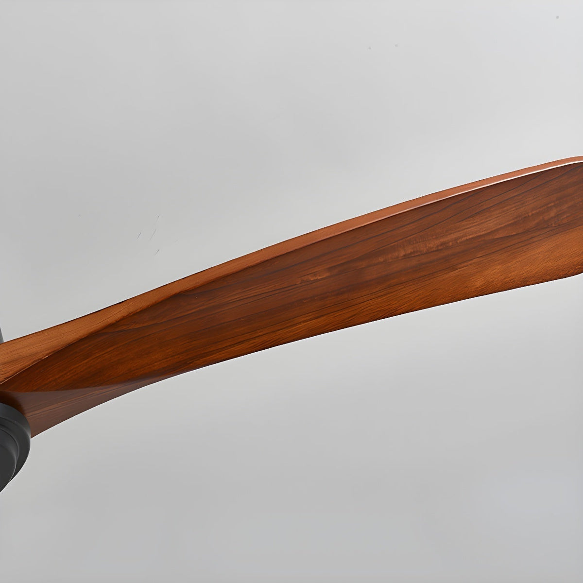 Ventilateur de plafond en bois nordique avec lumière LED télécommandée