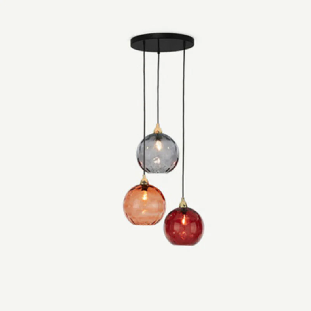 Lampe suspendue moderne à trois lampes - Cascade
