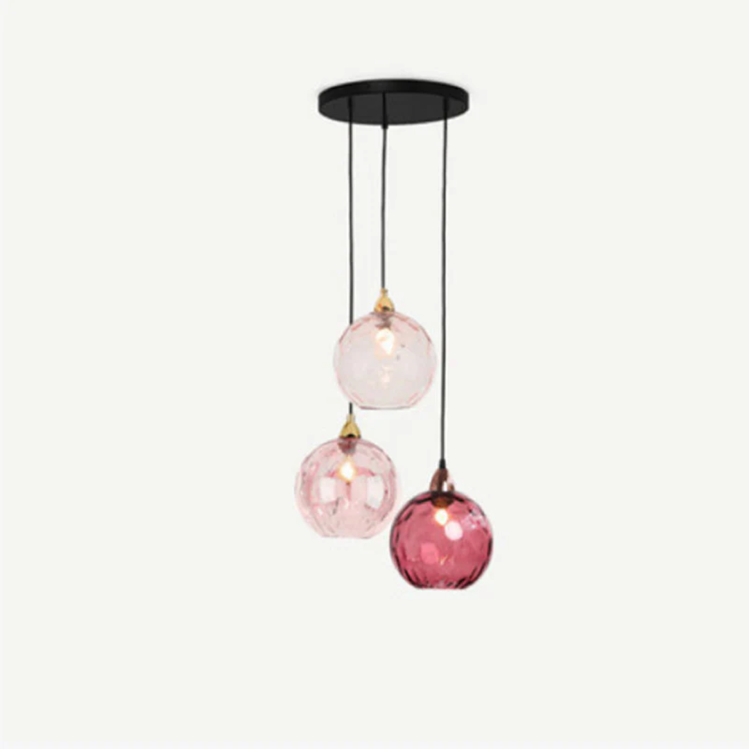 Lampe suspendue moderne à trois lampes - Cascade