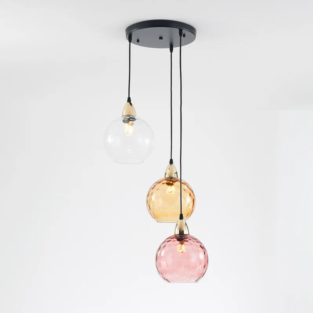 Lampe suspendue moderne à trois lampes - Cascade