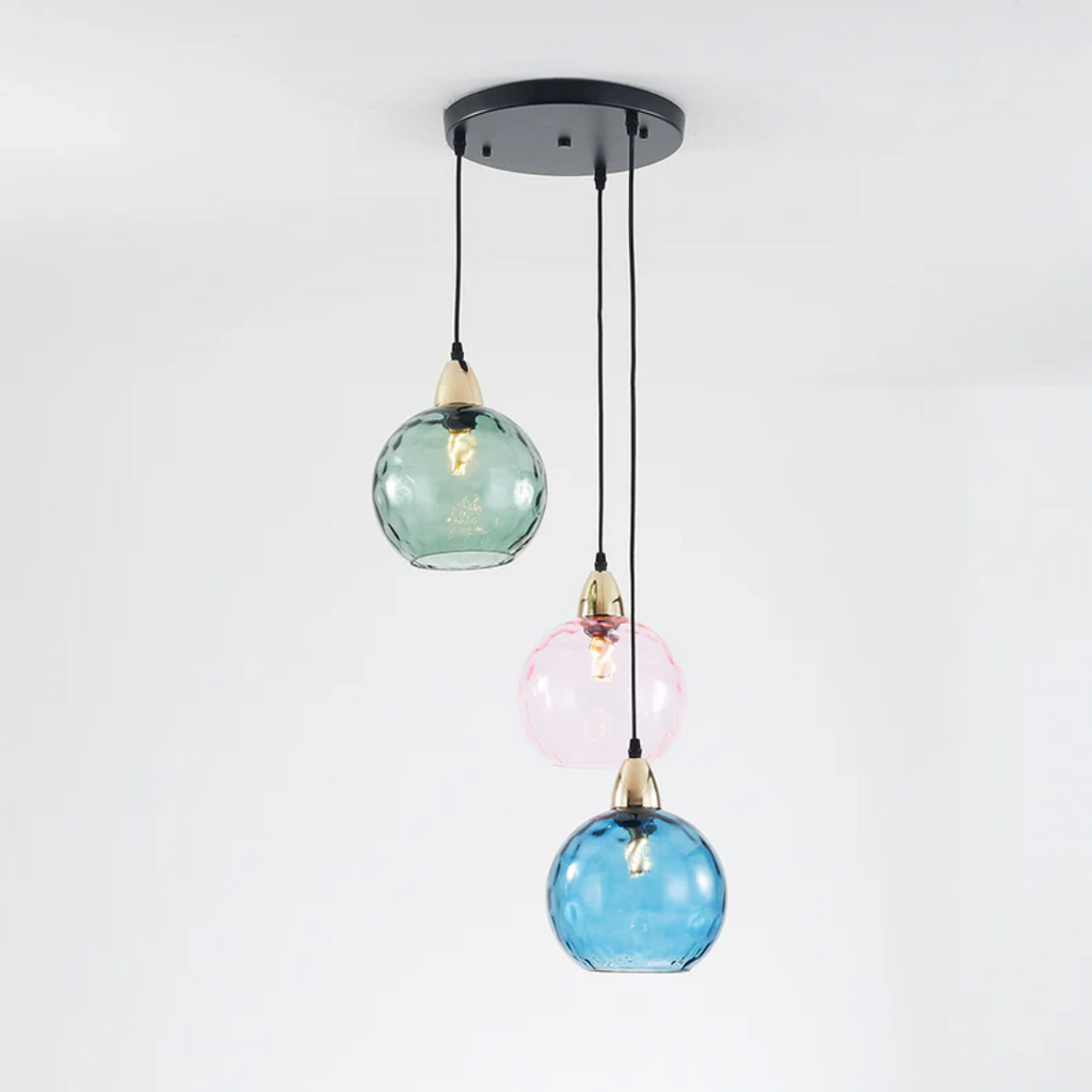 Lampe suspendue moderne à trois lampes - Cascade