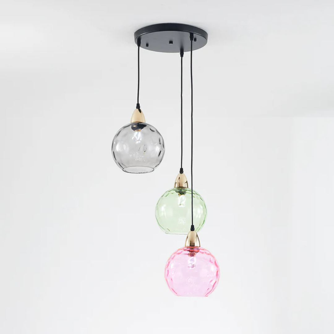 Lampe suspendue moderne à trois lampes - Cascade