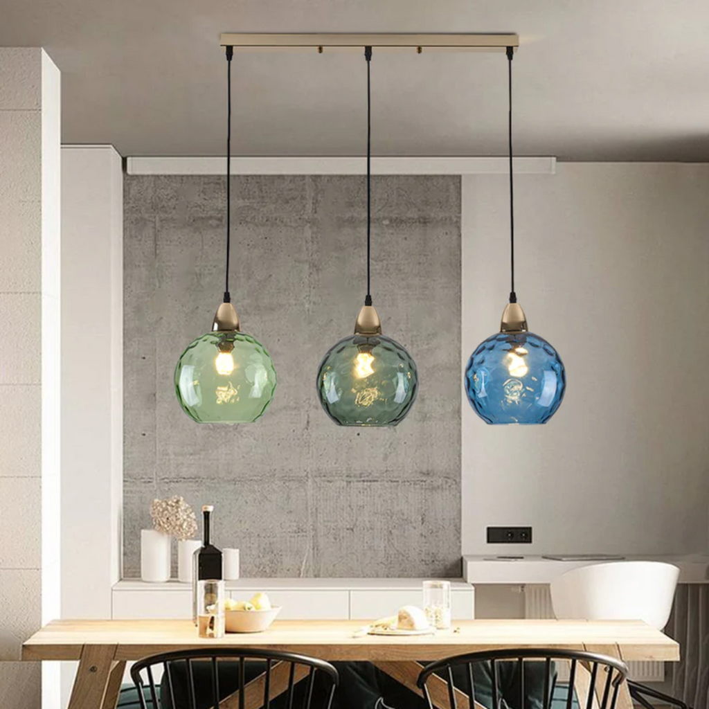 Lampe suspendue moderne à trois lampes - Cascade