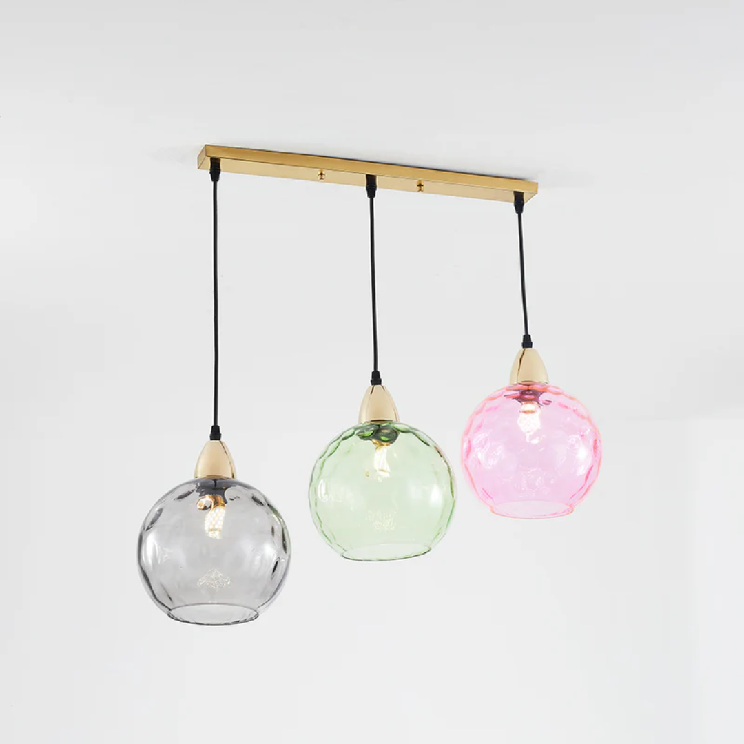 Lampe suspendue moderne à trois lampes - Cascade
