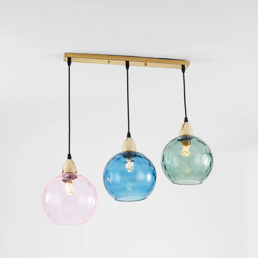 Lampe suspendue moderne à trois lampes - Cascade
