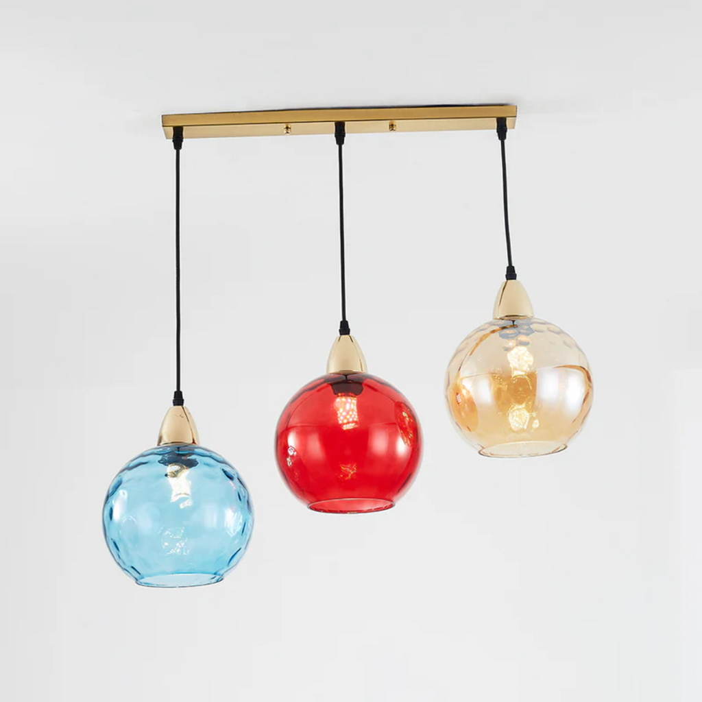 Lampe suspendue moderne à trois lampes - Cascade