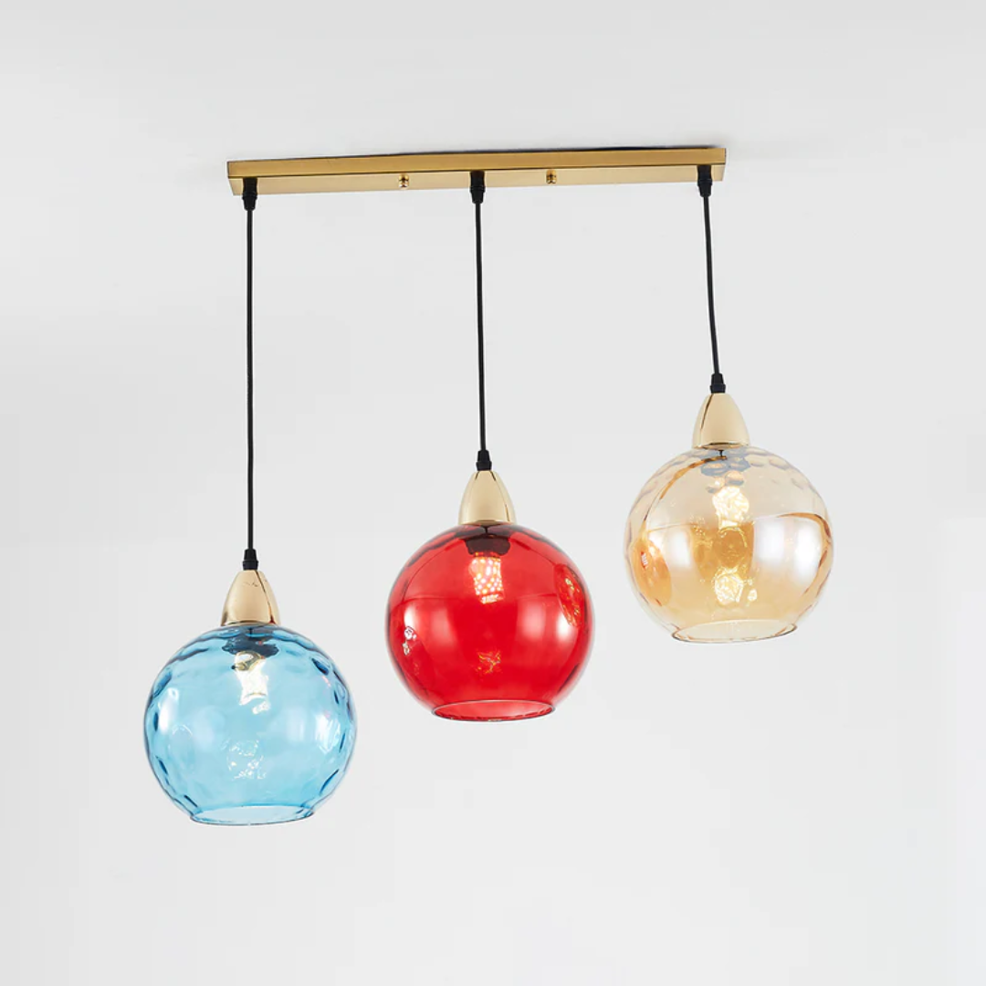 Lampe suspendue moderne à trois lampes - Cascade
