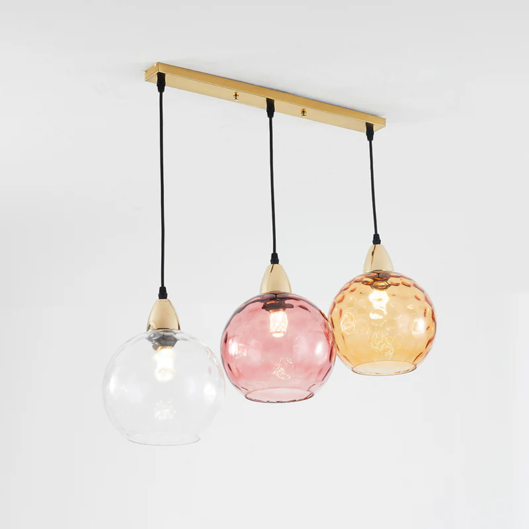Lampe suspendue moderne à trois lampes - Cascade