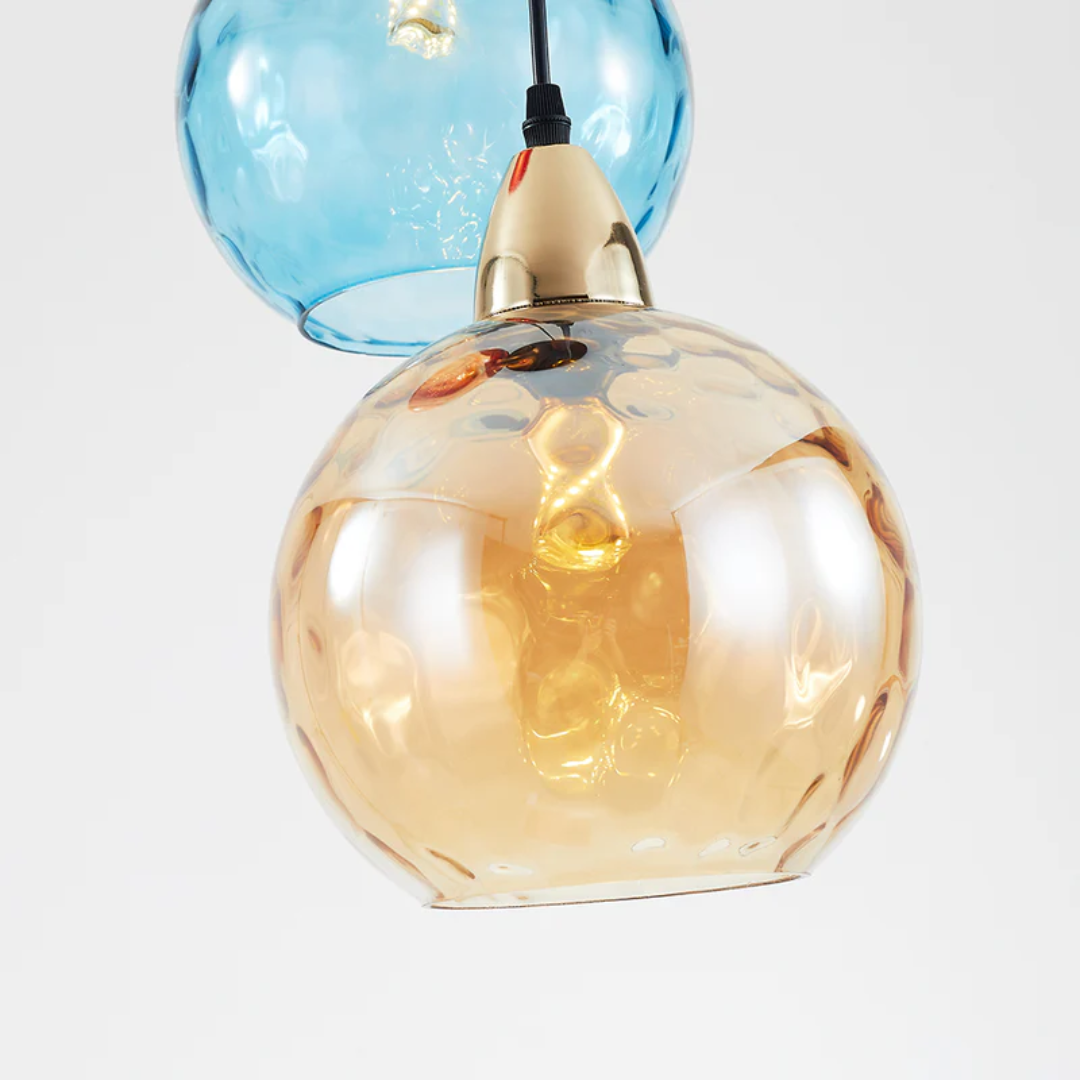 Lampe suspendue moderne à trois lampes - Cascade