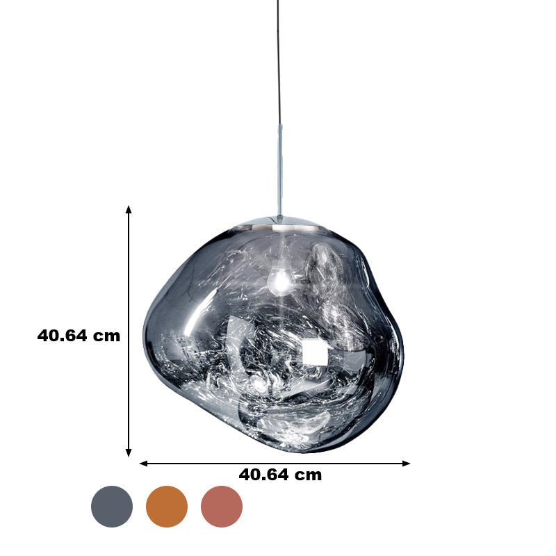 Lampe de plafond en verre moderne - LunaLux