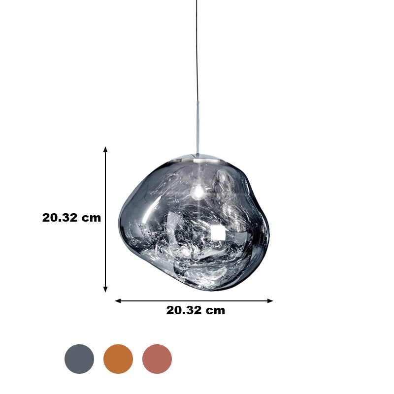 Lampe de plafond en verre moderne - LunaLux