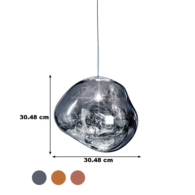 Lampe de plafond en verre moderne - LunaLux