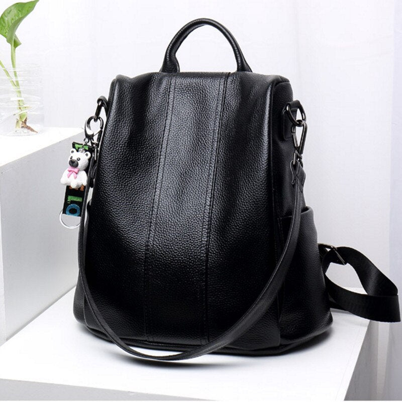 Skanto | Sac à dos en cuir résistant au vol