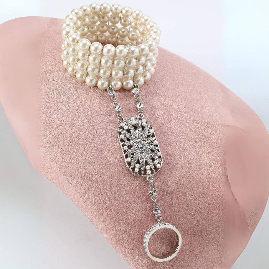 Ensemble d'accessoires Olive des années 1920 – Élégance vintage inspirée de Gatsby