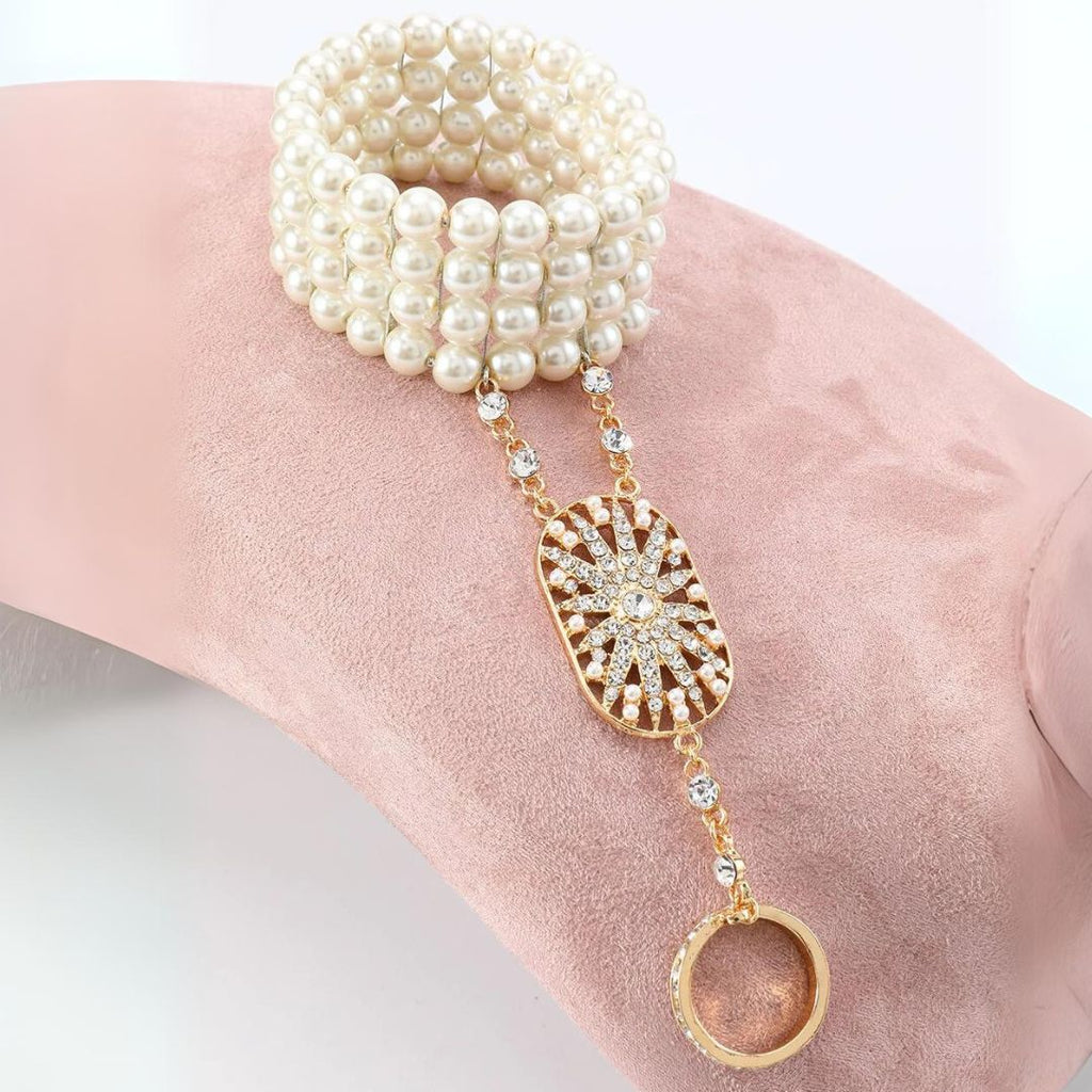 Ensemble d'accessoires Olive des années 1920 – Élégance vintage inspirée de Gatsby