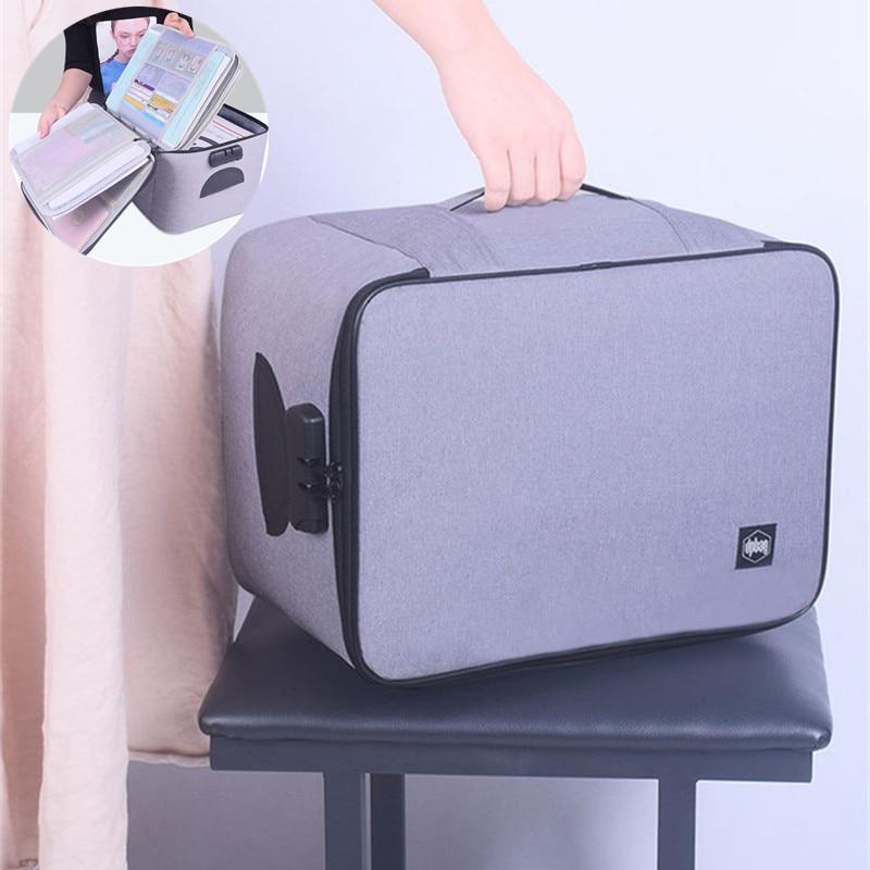 Boîte de rangement de documents étanche et verrouillable