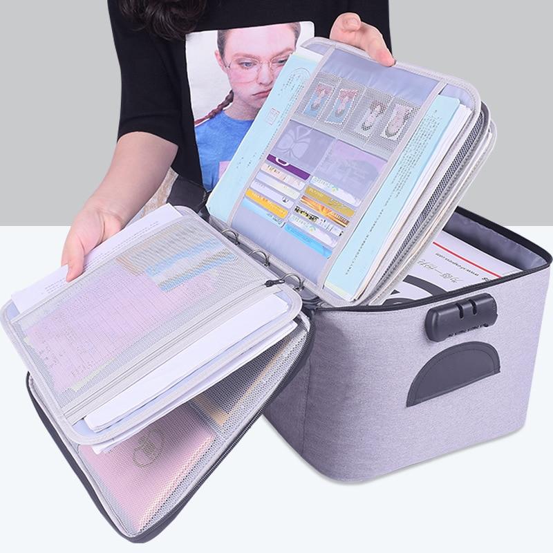 Boîte de rangement de documents étanche et verrouillable