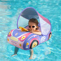 Bébé Flottant Gonflable avec Pare-Soleil