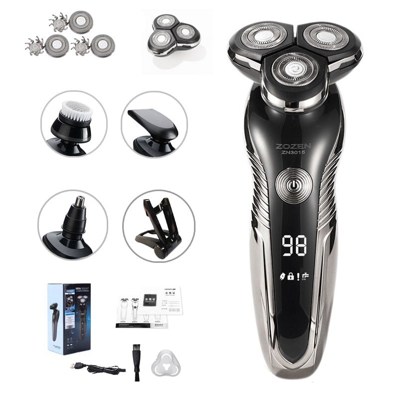 Rasoir Rechargeable | Utilisation Humide & Sèche | Confortable