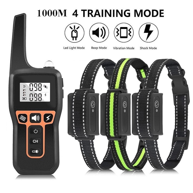 Collier de Dressage pour Chiens – Rechargeable & Étanche jusqu'à 1000m