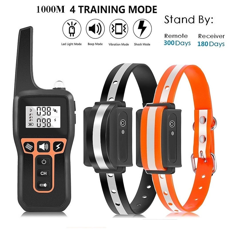 Collier de Dressage pour Chiens – Rechargeable & Étanche jusqu'à 1000m