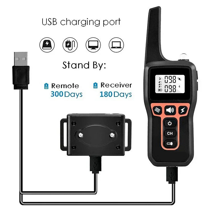 Collier de Dressage pour Chiens – Rechargeable & Étanche jusqu'à 1000m