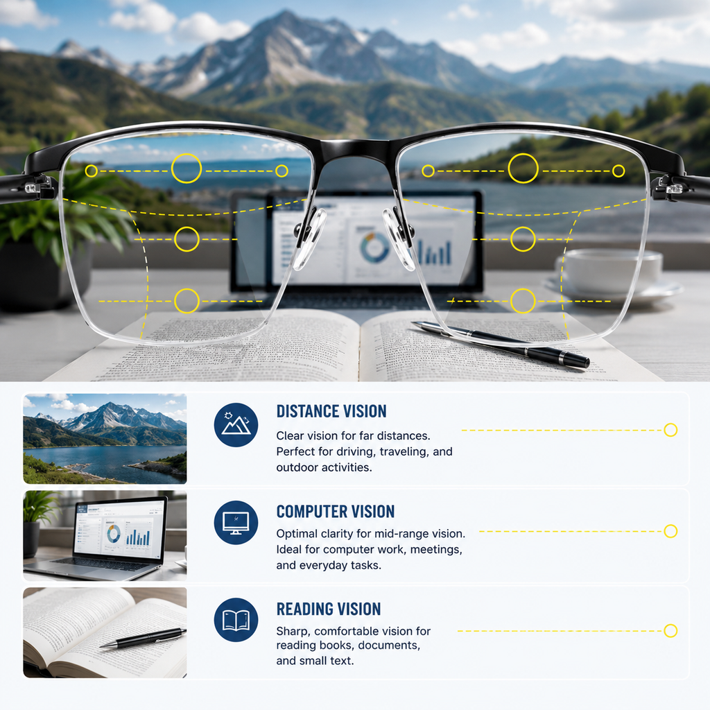 OPTIVISTA – Lunettes pour une Vision Claire à Toutes Distances