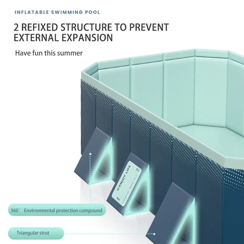 Piscine Enfant Pliable – Solide & Facile à Installer