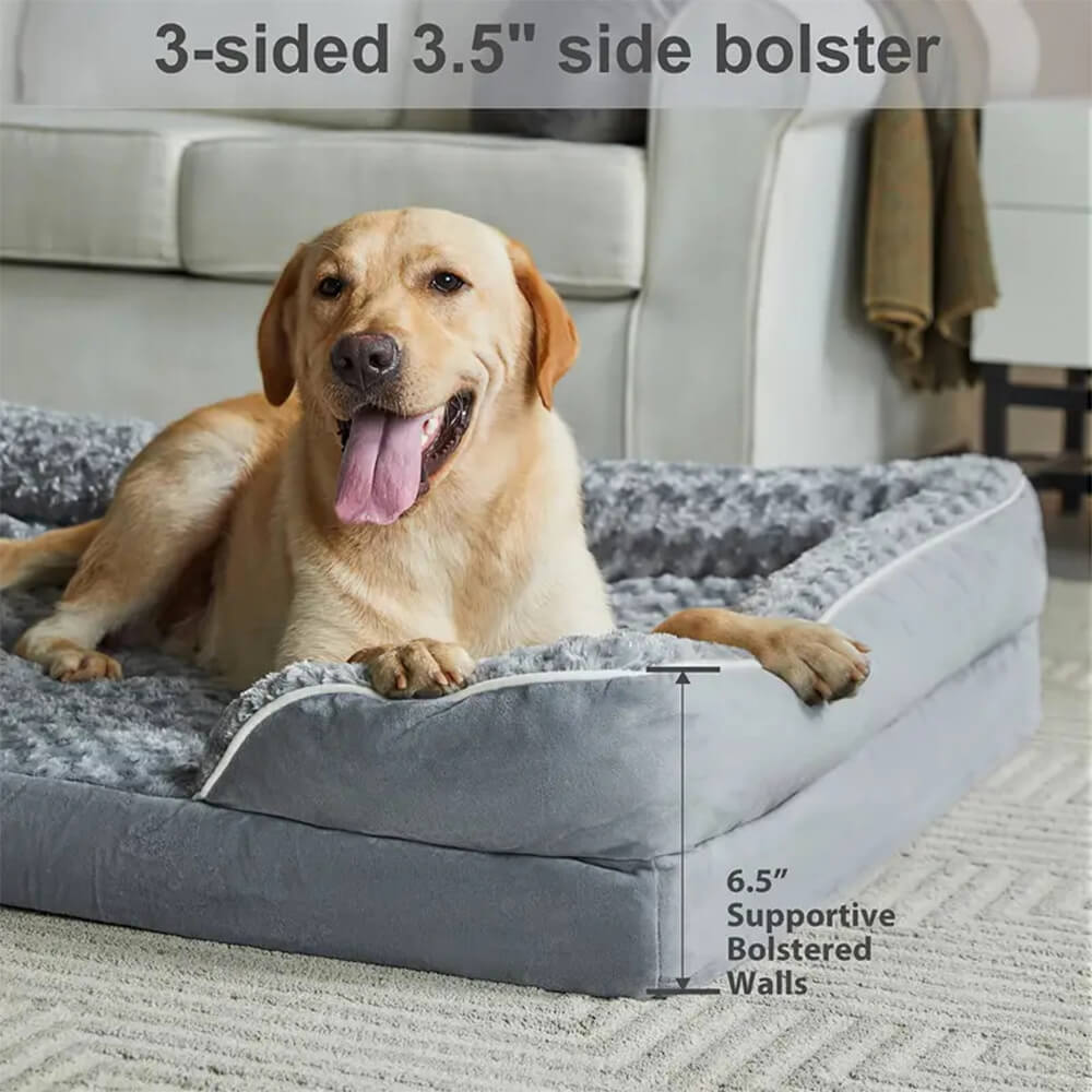 Lit Orthopédique Imperméable pour Chien avec Soutien Articulaire Ultime