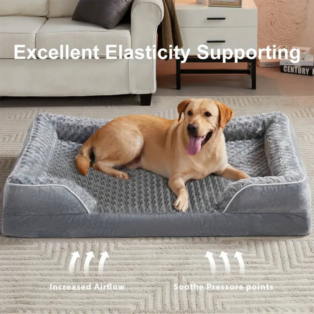 Lit Orthopédique Imperméable pour Chien avec Soutien Articulaire Ultime