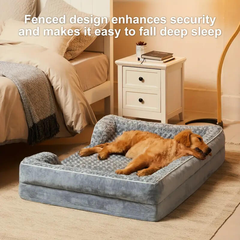 Lit Orthopédique Imperméable pour Chien avec Soutien Articulaire Ultime