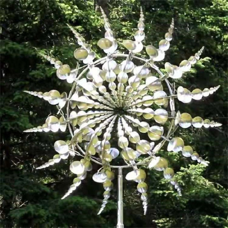 Décor de Jardin en Métal Kinetique Antirouille pour l'Extérieur