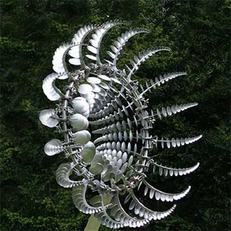 Décor de Jardin en Métal Kinetique Antirouille pour l'Extérieur