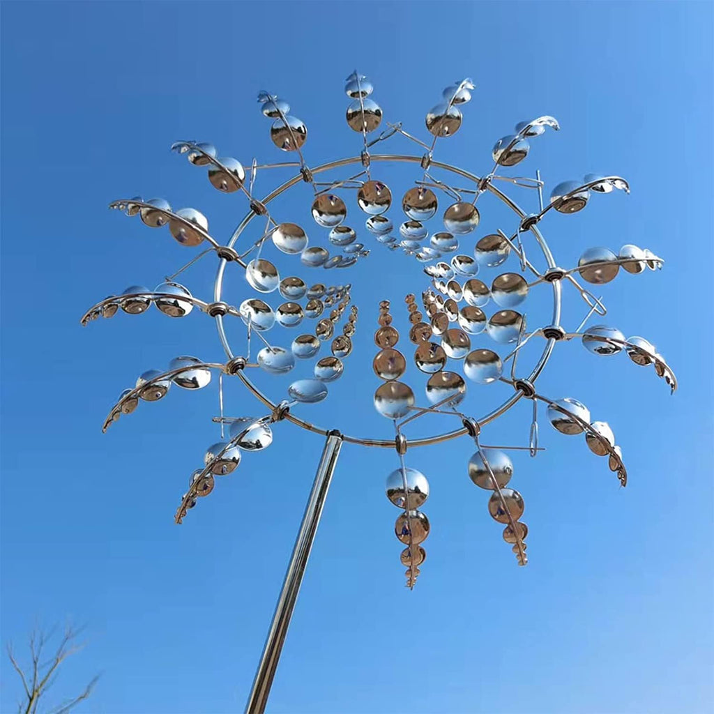 Décor de Jardin en Métal Kinetique Antirouille pour l'Extérieur