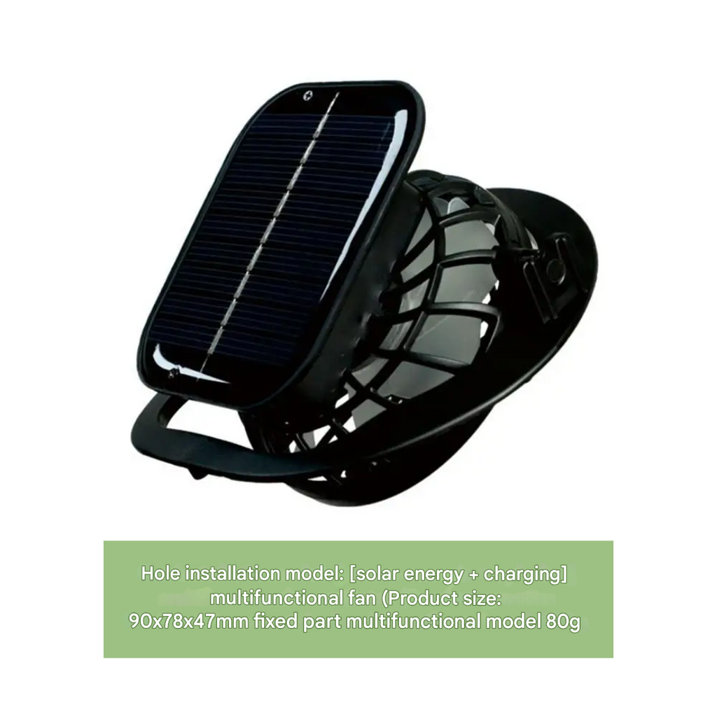 Chapeau de soleil extérieur avec ventilateur solaire intégré – CoolBreeze Solar