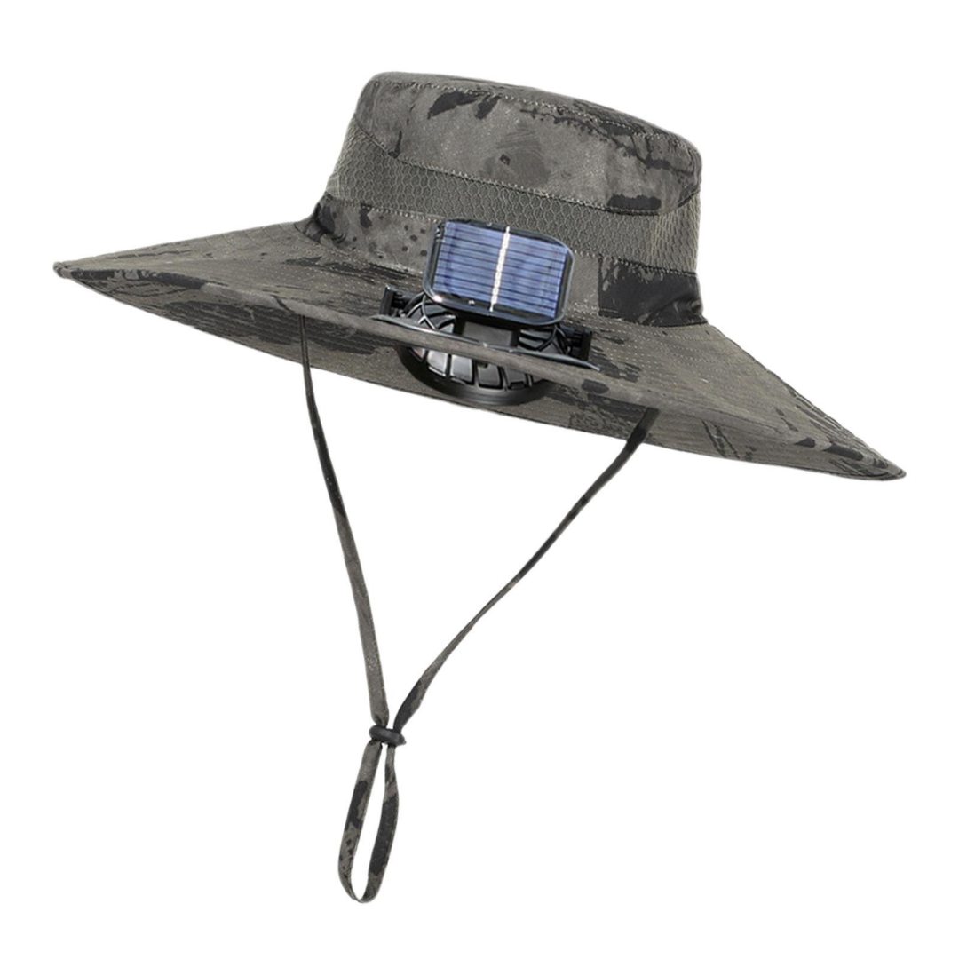 Chapeau de soleil extérieur avec ventilateur solaire intégré – CoolBreeze Solar